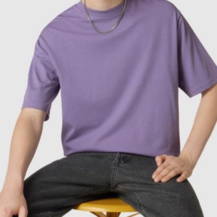 plane purple oversized t-shirt for man