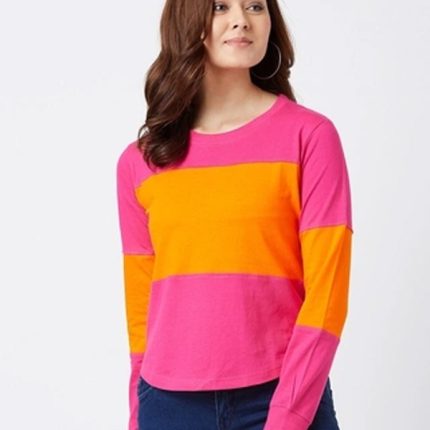 pink and orange t-shirt for woman